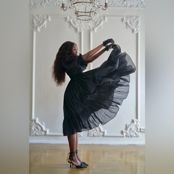 RARE & NWT Selkie Caviar Organdy French Puff Dress XXS - Picture 8 of 14